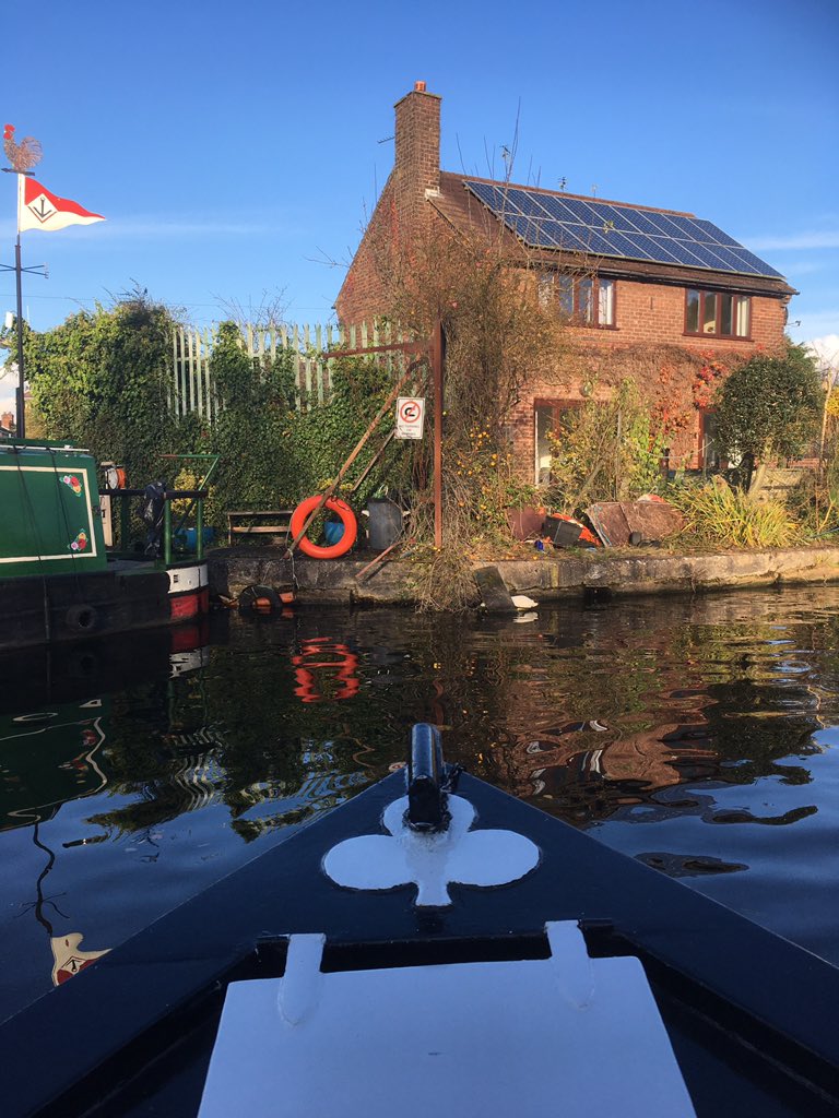 A change in the weather meant a few hours on the Bridgewater canal earlier today, I think someone enjoyed himself!
