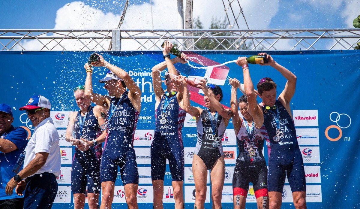 Mexicana <a href="/1claurivas/">claudia rivas</a> concluyó hoy en tercer lugar durante la última parada del circuito de la Copa del Mundo de la Unión Internacional de Triatlón <a href="/worldtriathlon/">World Triathlon</a> en #SantoDomingoWC <a href="/FedMexTriatlon/">F. Mexicana Triatlon</a> 
bit.ly/2NYTpF1