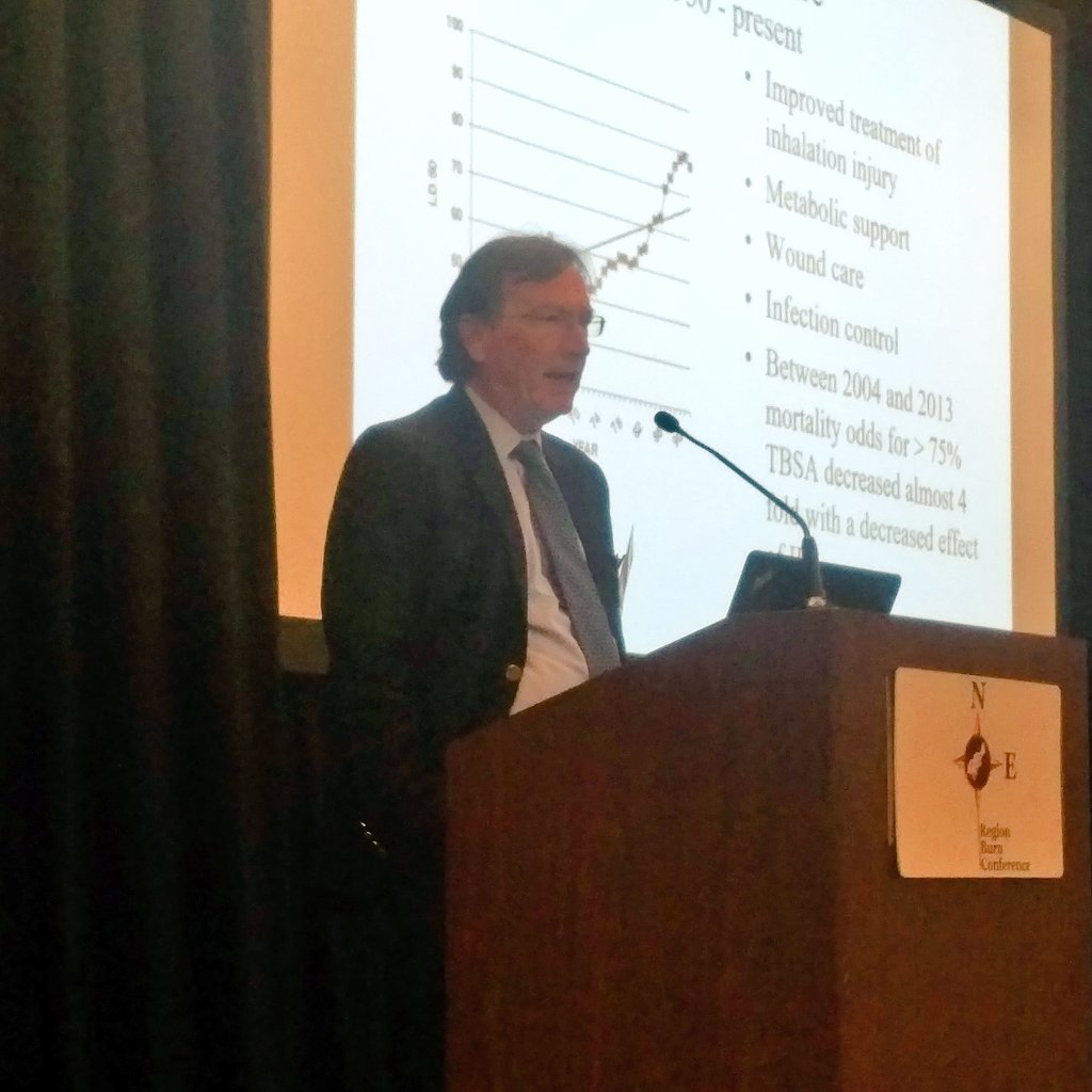 ctburnmd's tweet photo. #NERBC #NortheastRegionBurn 
Dr Cioffi giving this year's keynote address https://t.co/6bRbbTTZK6