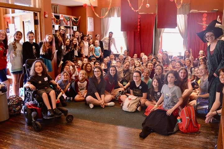 MistyYarnall's tweet photo. We had a meeting today at Writers & Books about how to improve Harry Potter Week for this upcoming SummerWrite. I think we got some magical ideas flowing #SummerWrite #HarryPotter #lovemyjob https://t.co/GM0Nr8JqrV