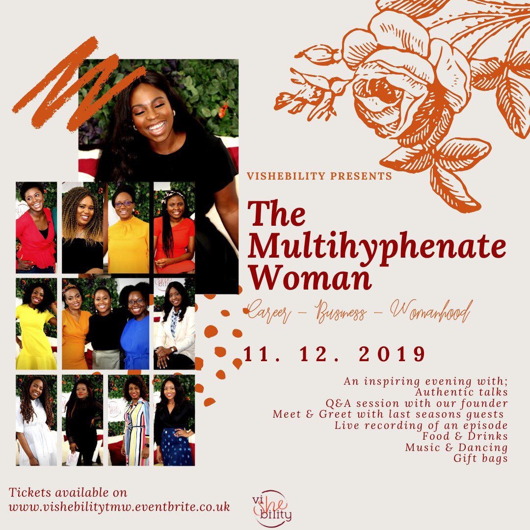 Yayy! @vishebility is turning ONE and we are hosting our first ever live event to celebrate with you.  

Tickets available - eventbrite.co.uk/e/vishebility-…