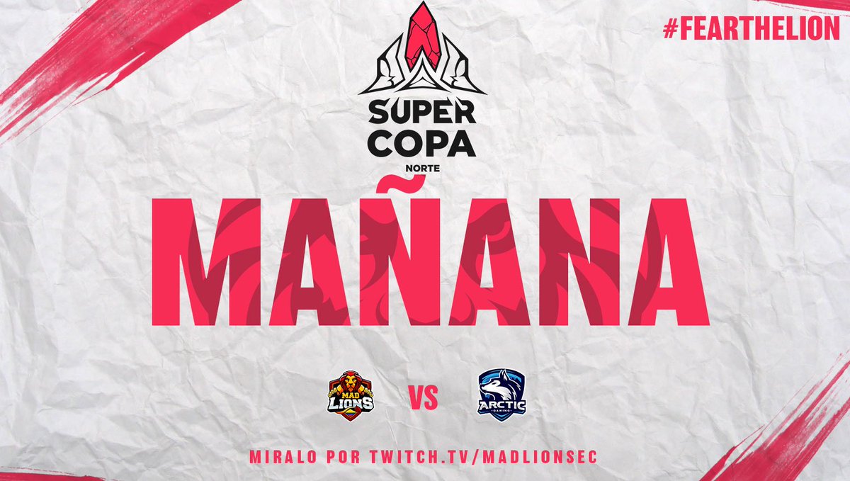 🔥¡Mañana volvemos a rugir!🔥

Y es el momento de cazar algunos lobos🐺

Ven de caza con nosotros #FearTheLion🎉

📺Puedes verlo por: twitch.tv/madlionsec