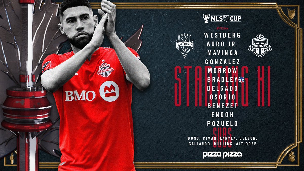 ManuVaquero_'s tweet photo. Toronto FC (@TorontoFC) ha anunciado a los XI jugadores que dead el inicio, tratarán de llevar la #MLSCup a Canadá
Vanney repite el XI de los #MLSCupPlayoffs con la novedad de la convocatoria de Altidore tras su lesión #TFCLive #SEAvTFC https://t.co/u08D21dbs2