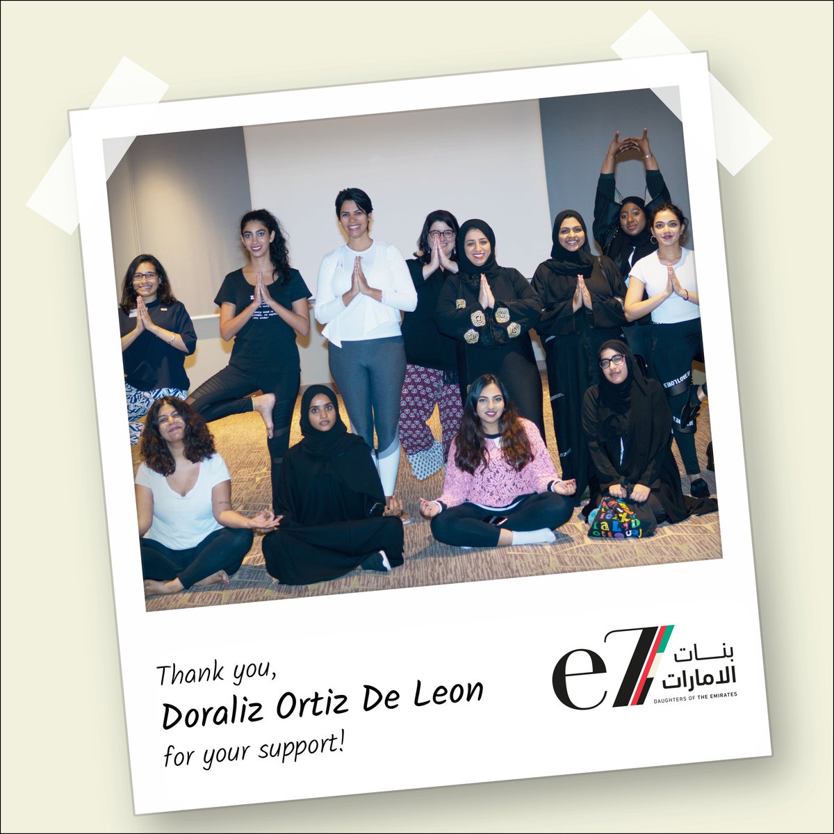 e7banat's tweet photo. From #exploring the world to #exploring ourselves, with some #fitness and #balance, everything is easier. #thankyou, Doraliz Ortiz De Leon, for enriching our #e7summit with some #zen! https://t.co/TQ3Uoouo9U https://t.co/HpJ4LN8Mpr