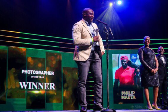 I can't hide my excitement that two colleagues who worked in the erstwhile department I headed have come out winners tonight at the #SASportAwards, Cecilia Molokwane, Sport Administrator of the Year and Phillip Maeta, Sport Photographer of the Year.  #IzinjaZeGame