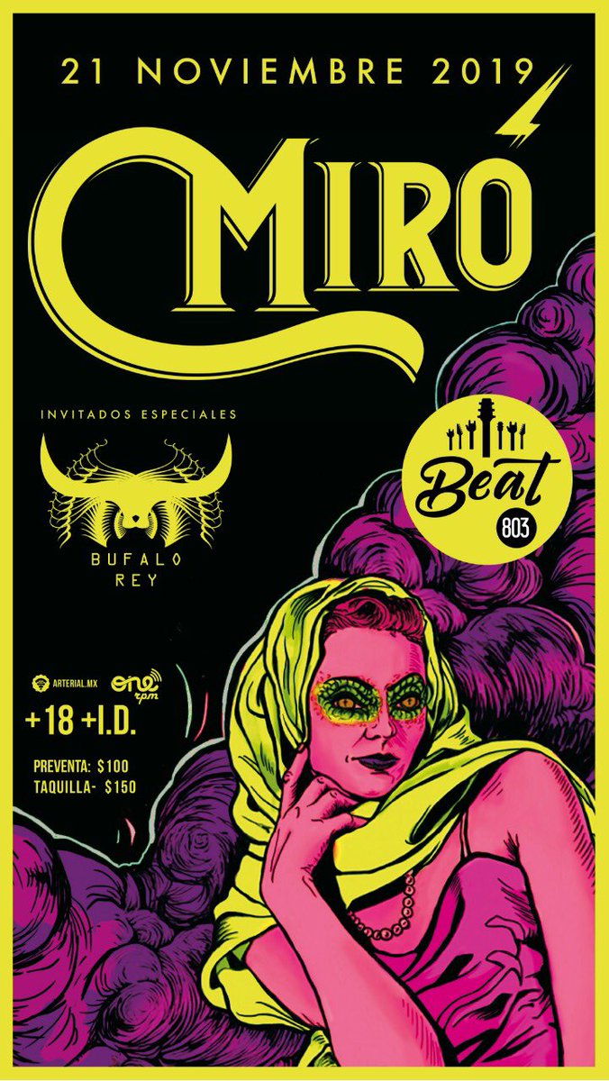 Nos veremos este 21 de Noviembre en <a href="/beatpueblamx/">Beat 803</a> para hacer vibrar #Puebla #ojosdeDragón #coordenadas #familiamiró #rocking #rockon #lamejorbandsdelmundo acompañados de nuestros hermanos queridos <a href="/BufaloReyMusic/">bufalo rey</a>  ánimo!!!!