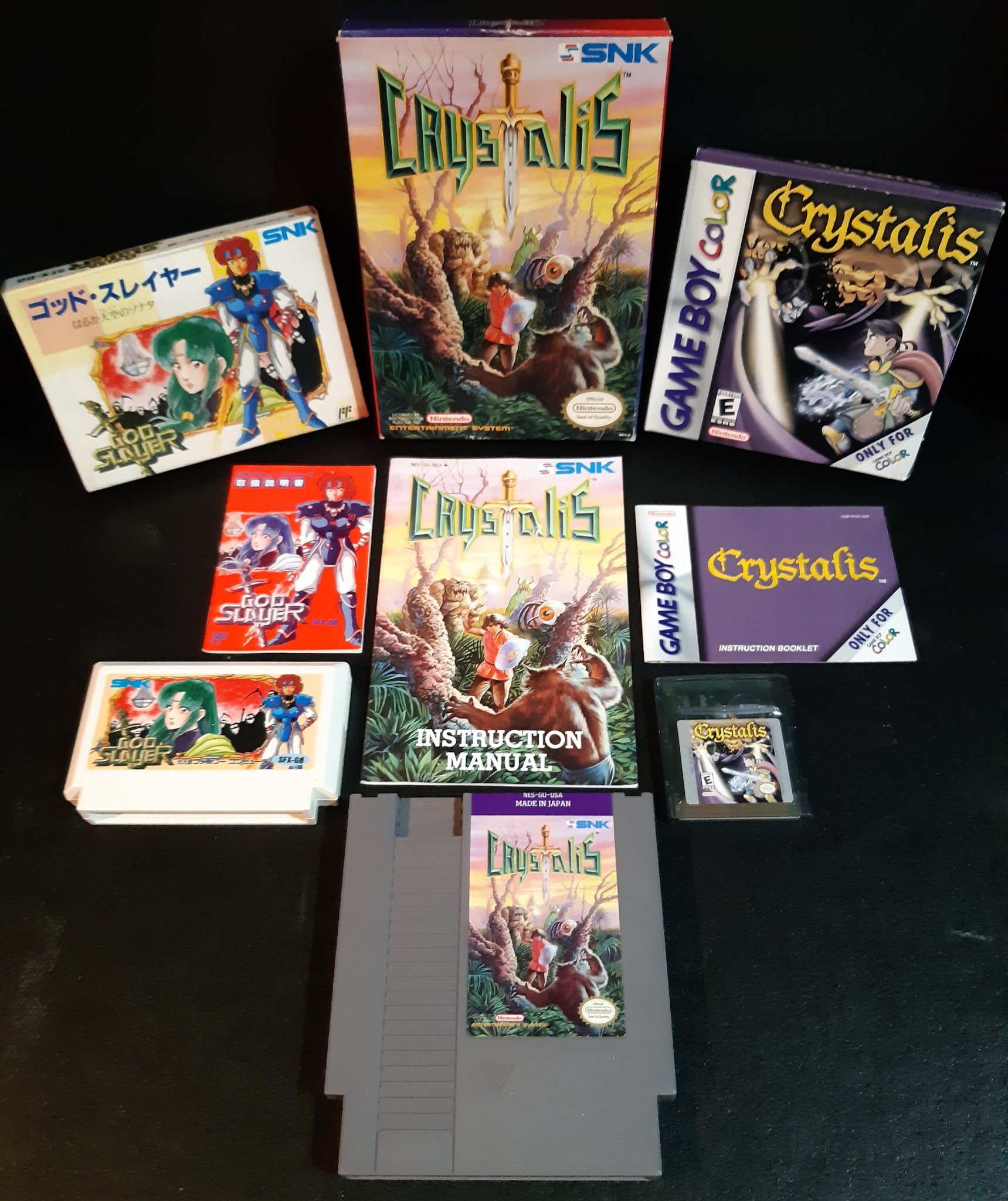 Jeffrey Canam #TransRightsAreHumanRights on Twitter: "For #CIBsunday it's  one of my all-time favorite games, Crystalis 🗡 by #SNK for the #NES,  #Famicom (released as God Slayer) as well as the #GameBoyColor remastered