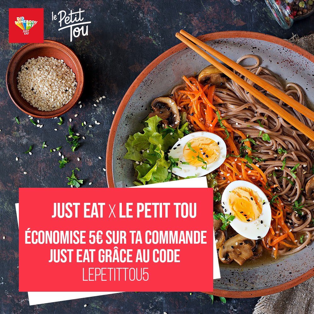 Il fait moche, il fait froid, c’est dimanche soir ... mais on a un petit remontant ! 
Grace au code PETITTOU5 , économise 5€ sur ta commande chez <a href="/JustEatFr/">Just Eat France</a> ! 🍔 
#Toulouse #BonPlan #Food