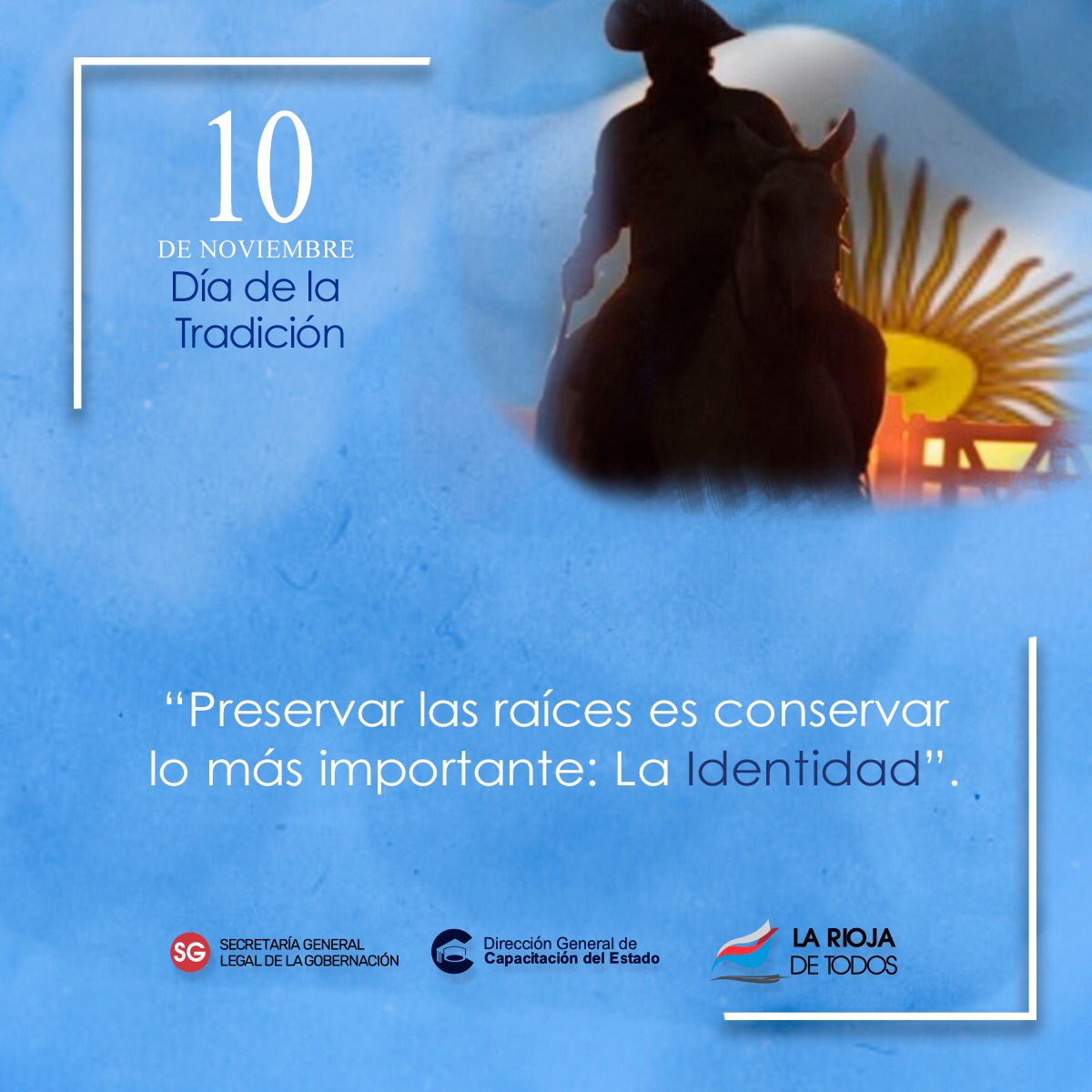 DGCELR's tweet photo. El 10 de Noviembre se celebra en nuestro país el Día de la tradición. Esta fecha fue elegida en conmemoración del nacimiento del poeta José Hernandez. https://t.co/L1h1G0uybu