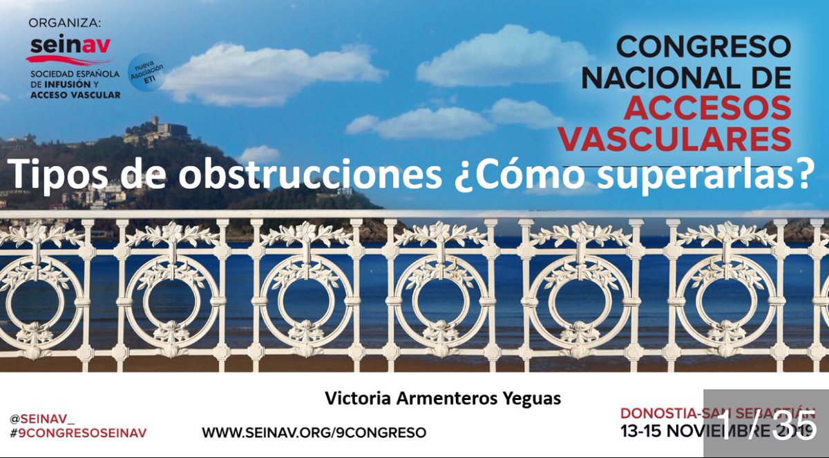 VictoriaArmen14's tweet photo. ¿Sabes manejar la obstrucción de DAV? ¿Como se previenen? ¿Cuándo se realiza sellado? ¿Qué influencia tienen los bioconectores? ¿Son todas las obstrucciones iguales? Todo ello en #9CONGRESOSEINAV @SEINAV_  ¡No queda nada! Nos vemos el miércoles. https://t.co/FOHBFdiNe6