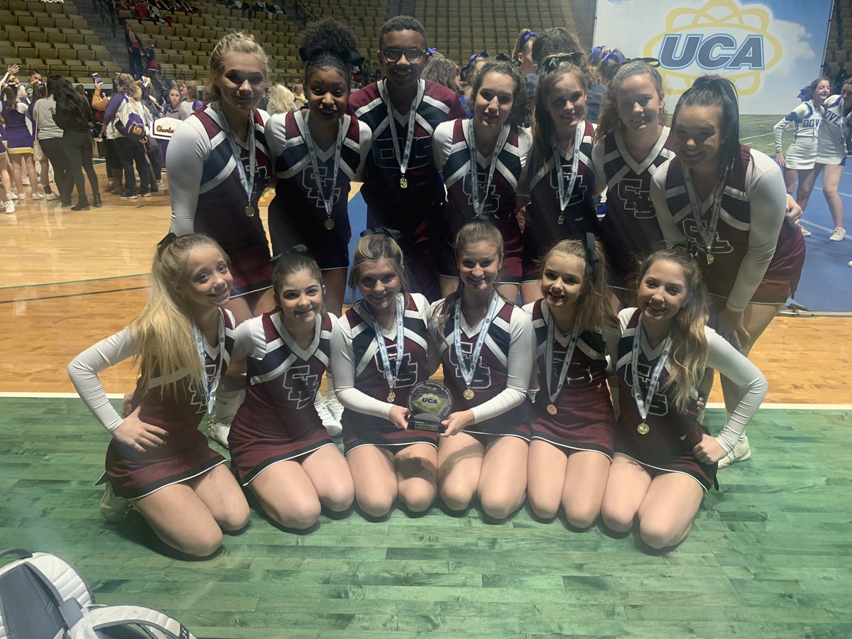 CHSwildcatcheer's tweet photo. 4th place for your JV! Varsity coming soon! https://t.co/vfKJ9ZfWzF
