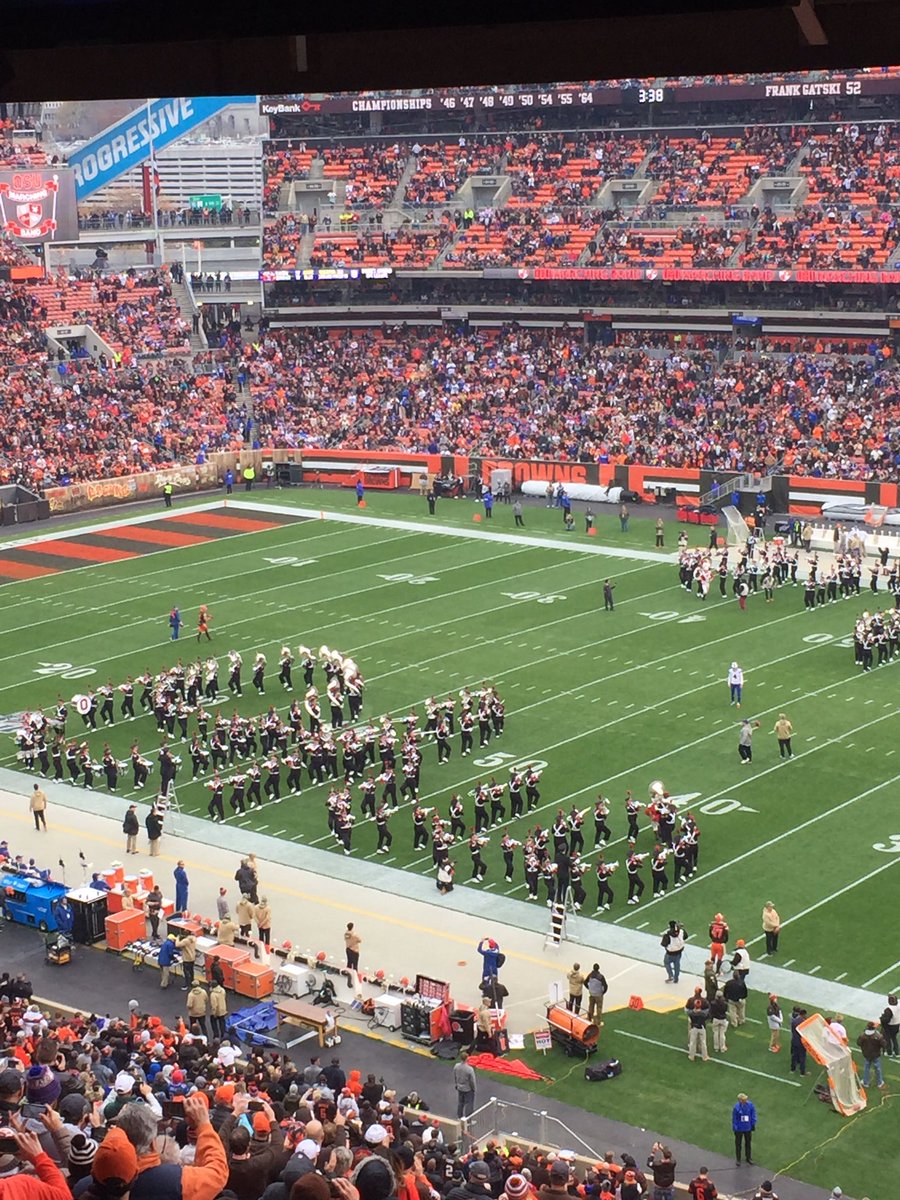 larryhansgen's tweet photo. Halftime in Cleveland. @Browns 9 Bills 7 #TBDITL https://t.co/M7G1Lw246b