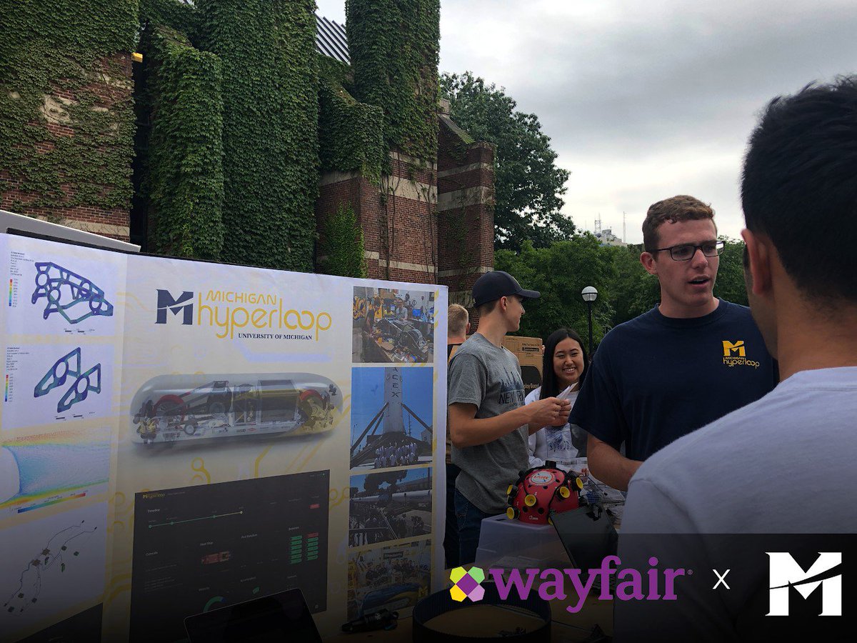 MHyperloop's tweet image. We are proud to announce that @Wayfair is supporting our team as a Victors Level sponsor! With their contribution, Michigan Hyperloop is able to continue to advance Hyperloop technology, cultivate individual member growth, and develop opportunities for future wolverine success!