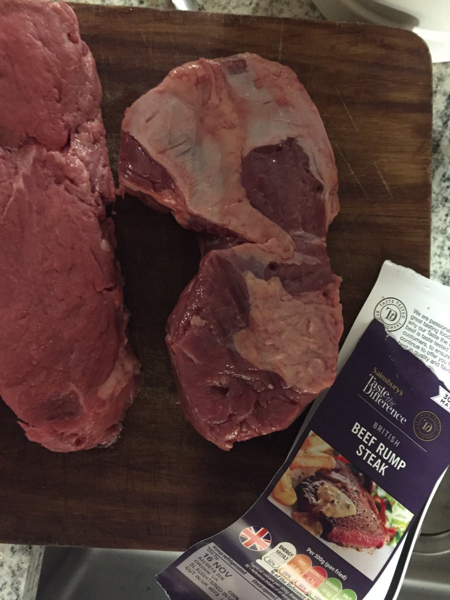IanKnipe's tweet photo. @sainsburys disappointed with your Taste the Difference rump steak, loads of sinew hidden underneath. To add insult to injury, your complaints page of your website doesn’t allow for any contact details to added. What’s the f*****g point in that!?! Would be lovely to hear from you https://t.co/jAxsepbT3Z