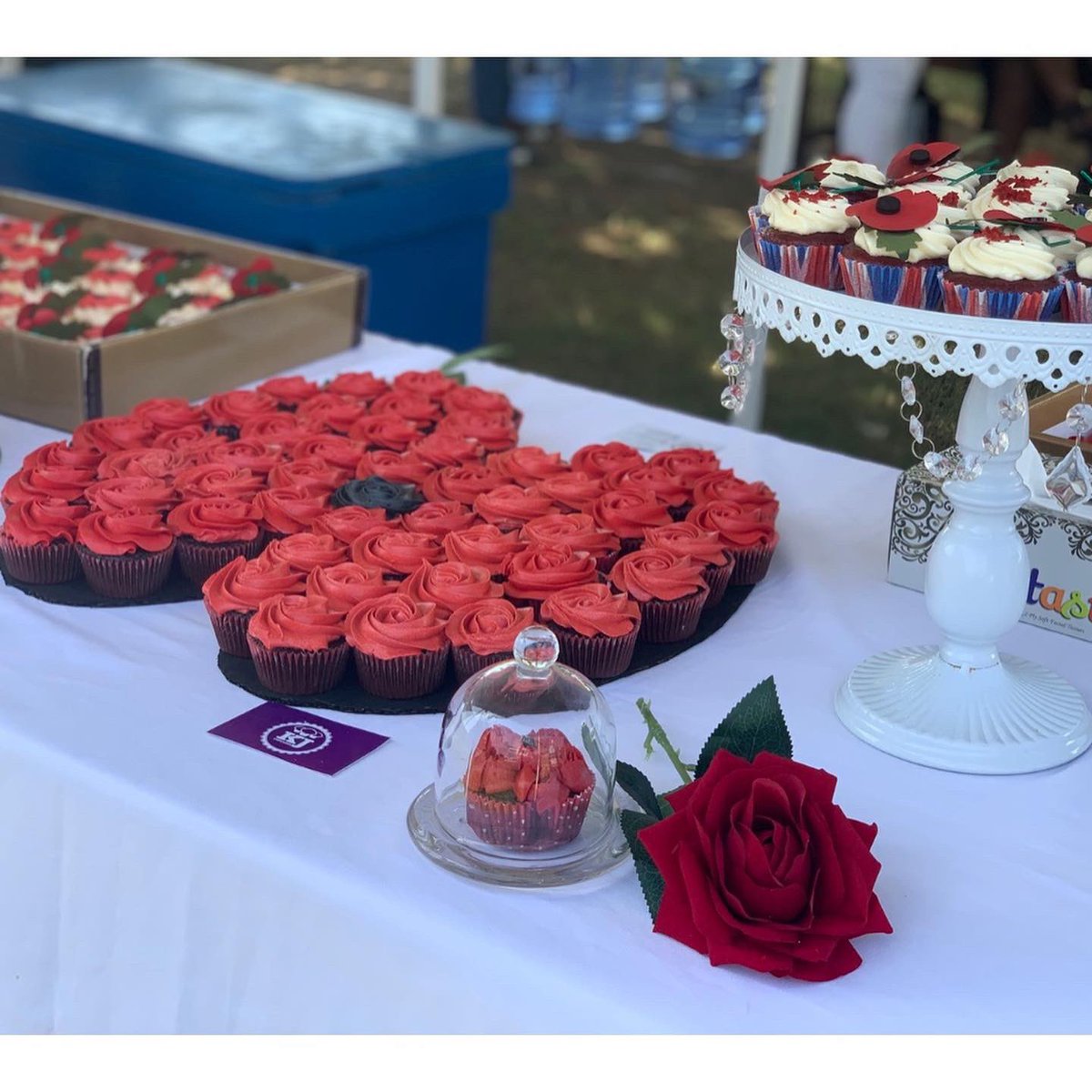 KJcupcakess's tweet photo. Remeberance Day.
Huge appreciation goes to the @UKinGambia & @SharonWardleFCO for trusting us with this project of Poppy-Themed cupcakes for the event.
#KJcupcakes #Homemade #RememberanceDay #PoppythemedCupcakes #Gambia #Africa https://t.co/BO7LgEucsM