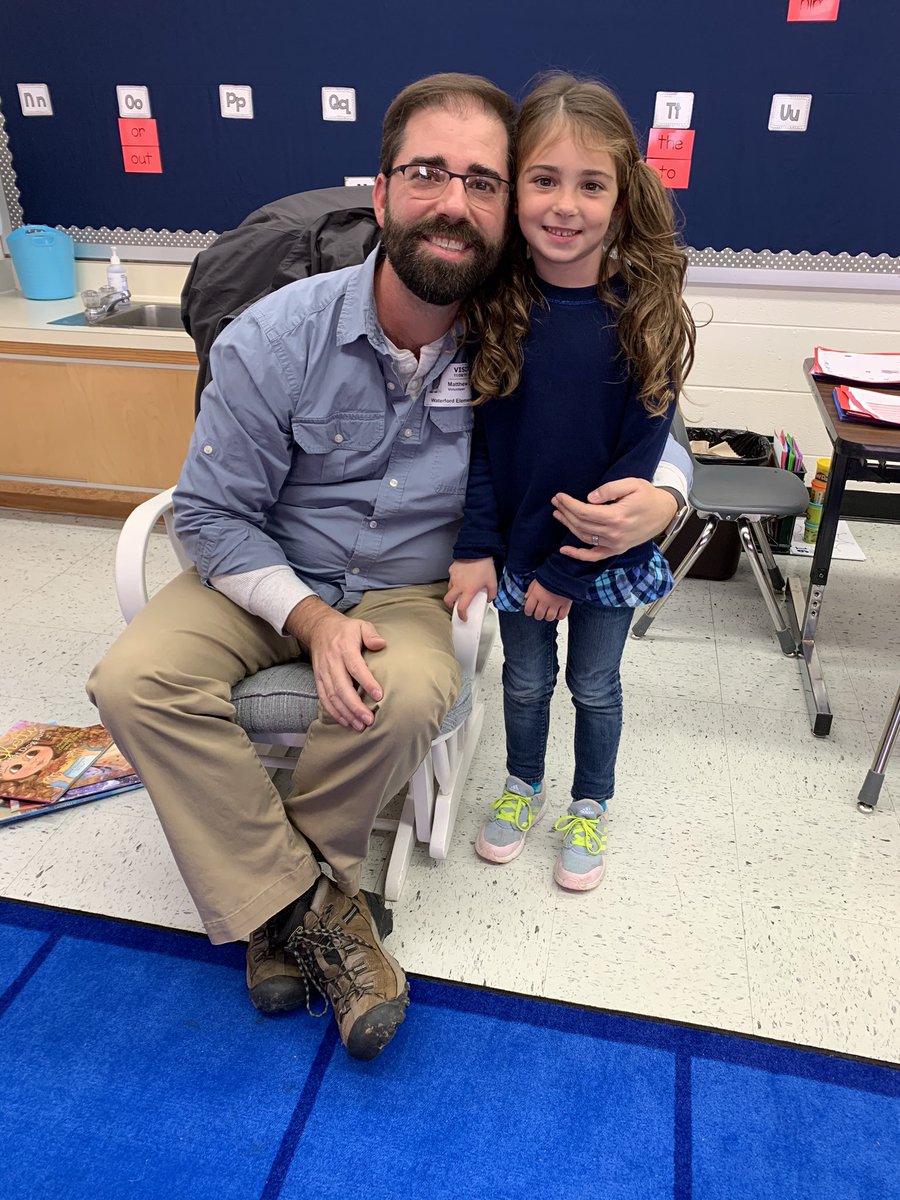 MrsShannonsCrew's tweet photo. Thank you to Friday’s Mystery Reader for making us laugh with all your book choices. You made your girls day! #WATWeDo #Kindergarten https://t.co/YZPOQwuyge
