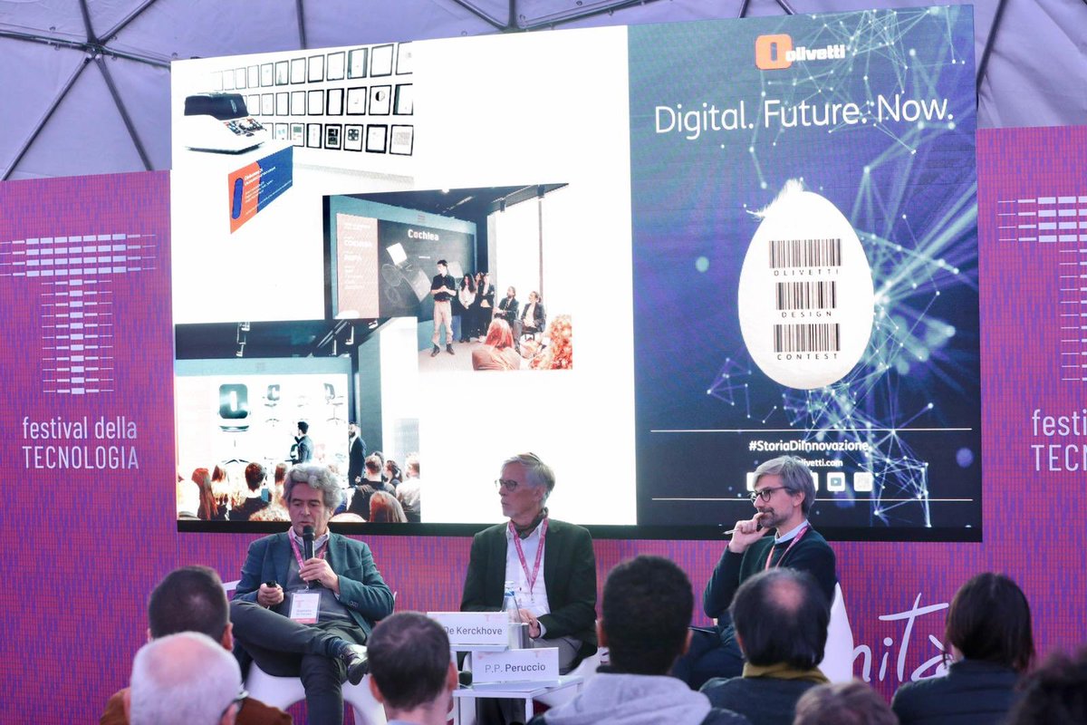 gdt62's tweet photo. #FestTech19 @FestTecnologia al @PoliTOnews con la #storiadiinnovazione di @OlivettiOnline indirizzata verso il #futuro
#DigitalFutureNow ci accompagnerà nei racconti futuri https://t.co/KecTXi6pjd