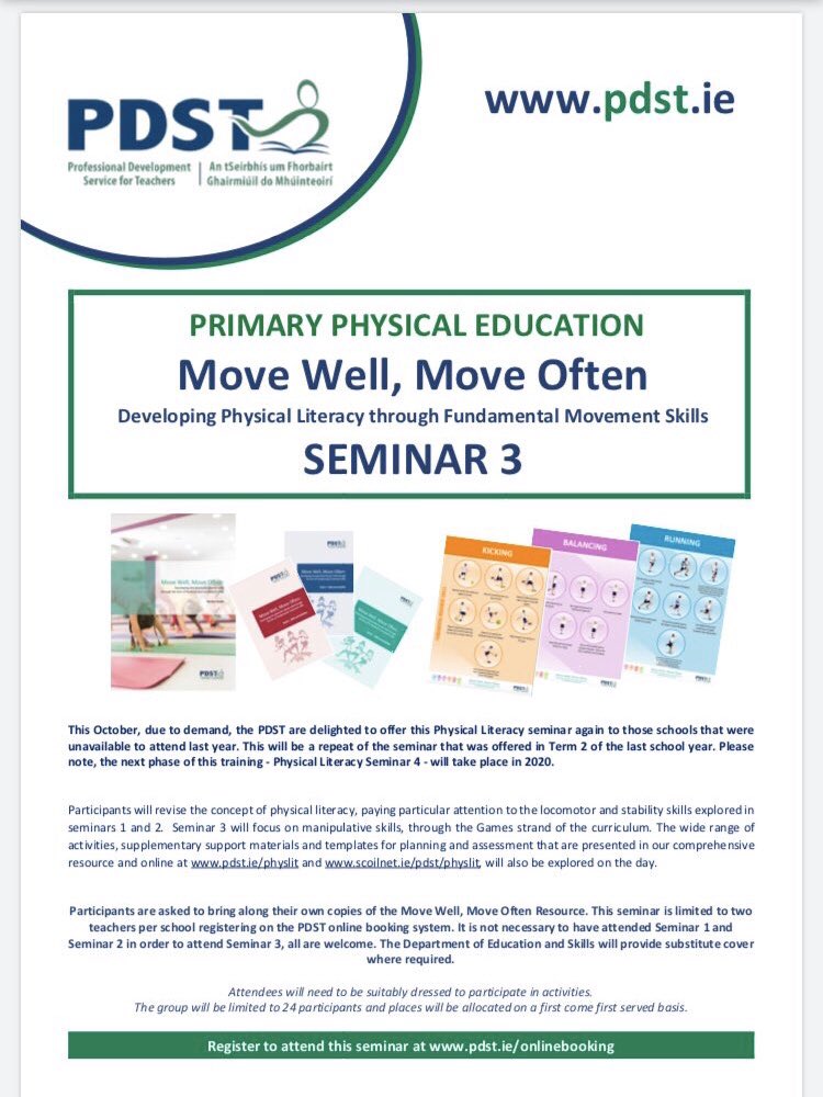 eannac5's tweet photo. Looking forward to presenting #mwmo #PLS3 at @TheRiverside next Monday - November 18th for teachers of @PDSTpe and @WexfordEdCentre #PL4life #movementismedicine #bestjobever https://t.co/qzoXE2aE9R