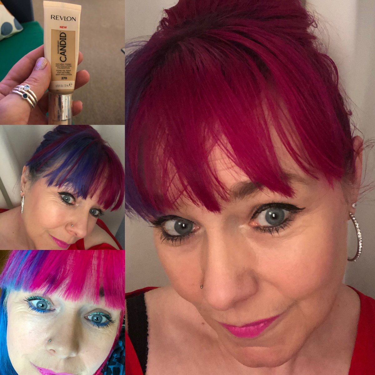 TVRadioPeg's tweet photo. Celebrating finally found a #foundation that’s good on my getting older &amp; changing #over50skin. It’s been so bloomin hard to find one that works in person and on camera. 

Thank you @revlon @RevlonUK for #photoreadycandid. It’s aces!!!! 

#yay #matureskin #thankgod #nofilter https://t.co/7OufXiUZo4