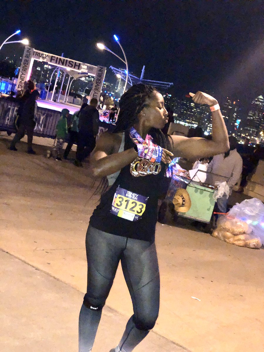 Simplyy_Valerie's tweet photo. I did it. π #trinityriverrun https://t.co/iIbnZKJoyQ