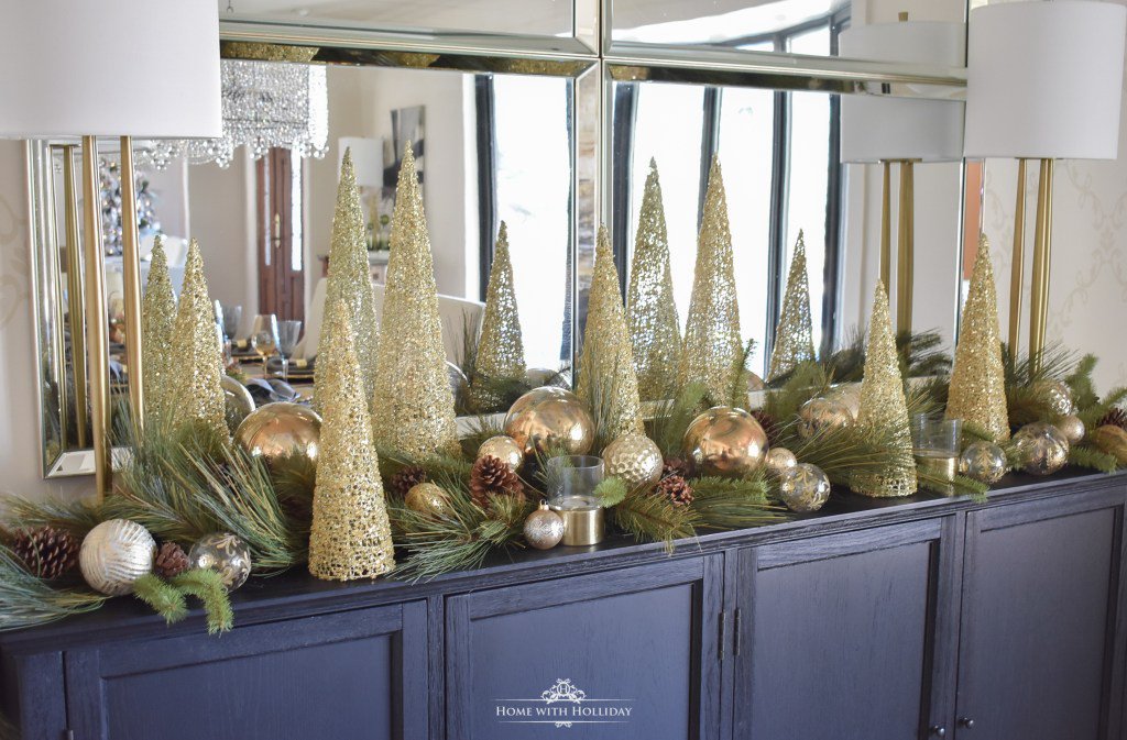 hmwithholliday's tweet photo. Green and Gold Elegant Christmas Cone Tree Centerpiece https://t.co/dlmEA7qNKJ https://t.co/lgW6zhbOiL