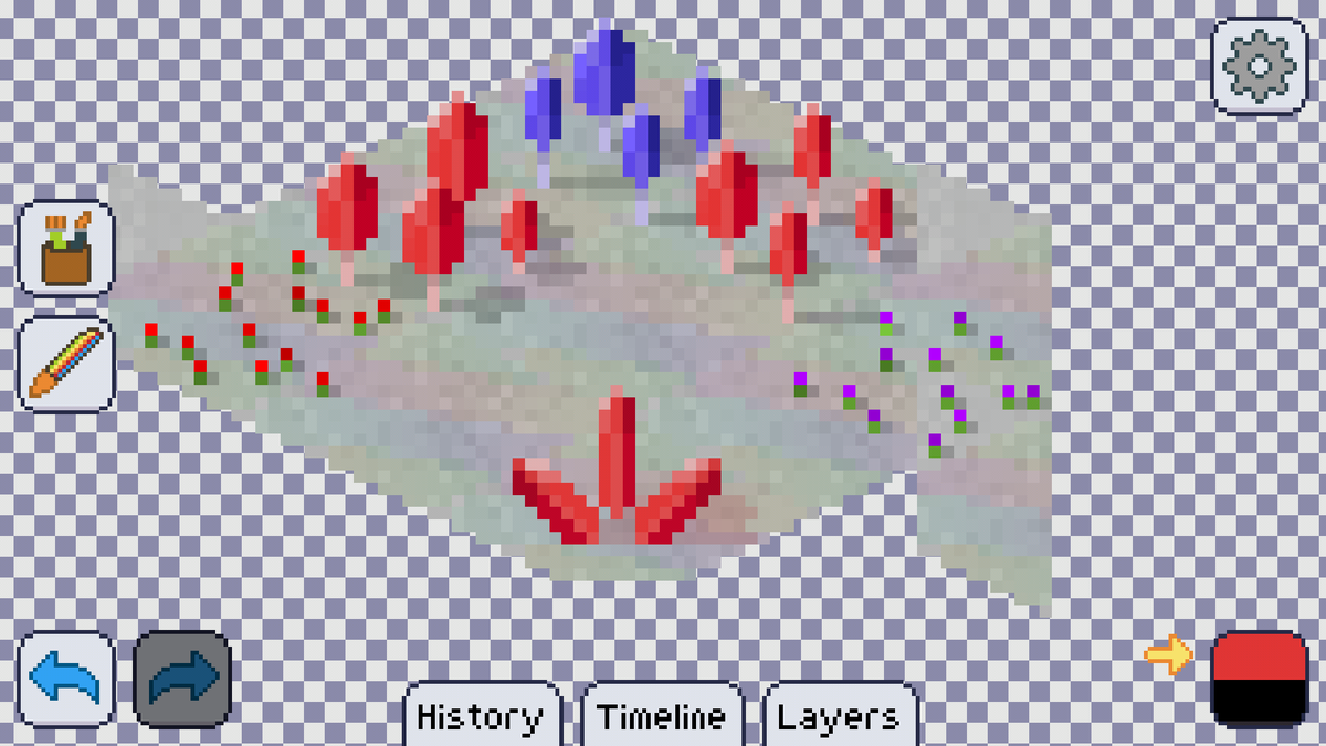 kingtut_101's tweet photo. New biome concept for @CytopiaGame called the "crystal jungle" biome. https://t.co/wRQKffHeAh
