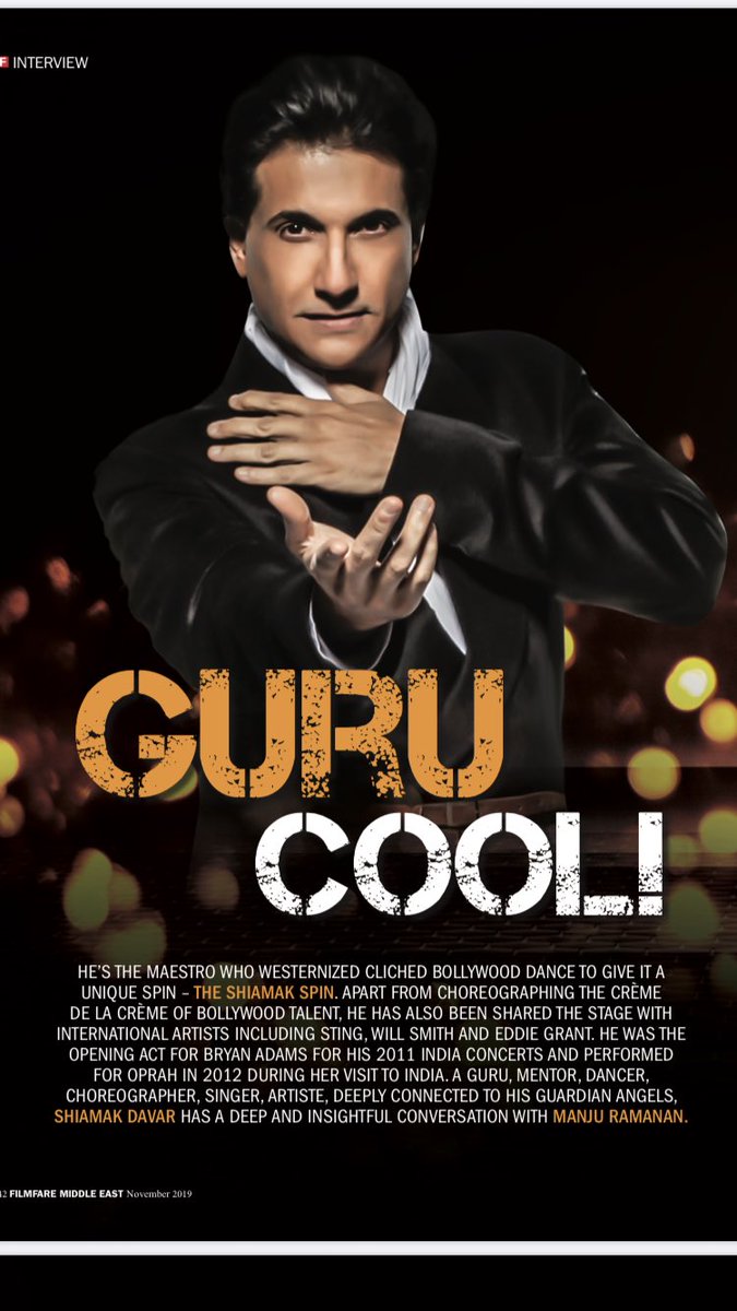 Grab your November issue of <a href="/filmfareme/">filmfaremiddleeast</a> and read <a href="/shiamakofficial/">Shiamak Davar</a> in conversation with <a href="/manjuramanan/">Manju Ramanan</a>