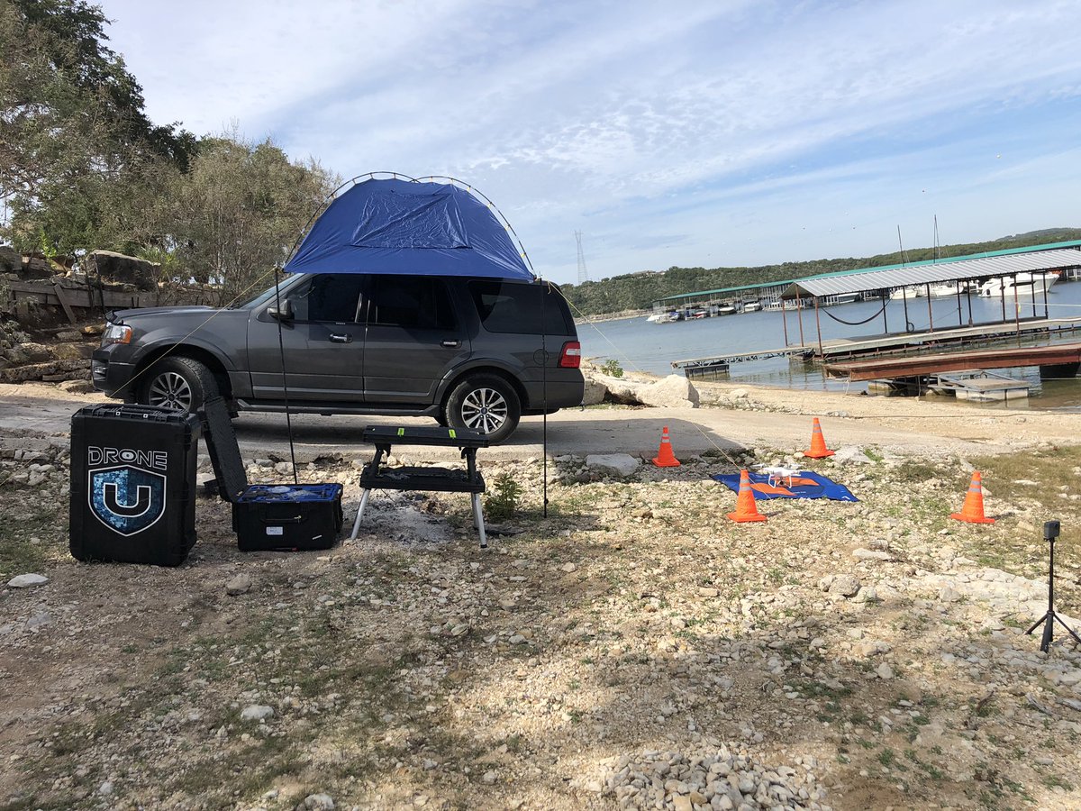 theDroneU's tweet image. Content overkill for a new method of teaching #droneMapping in a flooded area. #pix4dReact