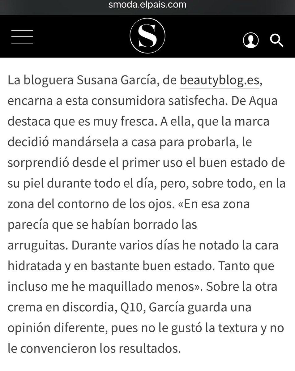 garciasusana's tweet photo. Pues gran sorpresa para acabar el día: Me mencionan en un artículo de @smoda @elpais_espana (y me entero por casualidad gracias a @Scapafons ) 😍😍😍😍
https://t.co/421IcveBhv #muerodelaemoción #vidadebloguera #jajaja https://t.co/UMgJY9hjcB