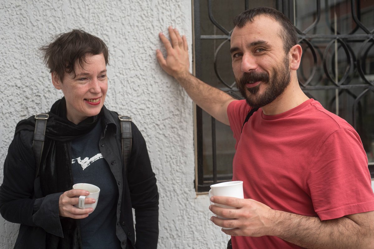 movartists's tweet photo. Welcome Idoia Monton and Zigor Barayazarra, as new resident artists in Iraqi Kurdistan. Thanks to @Bizkaia @BilbaoArte @Metrography @kargekultur @HotelMiro + every single one supporting the artists exchange program as well as the crowdfunding: 
https://t.co/yo1OiM21wu
#artmyvoice https://t.co/tq2bM4DwPd