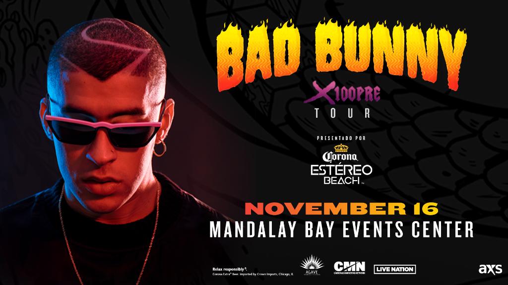 LIVEatMGM's tweet image. This new #BadBunny track with @RickyMartin247 is 🔥. Get ready for the #X100PRE tour when Bad Bunny makes his way to @MandalayBay on 11/16. 🎟️: mgm.re/yWePPH.