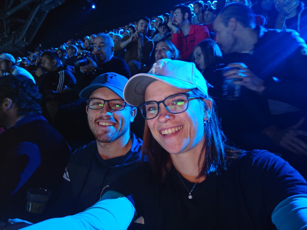 Dreams do come true. I finally get to watch a live Roger Federer game. #nittoatpfinals