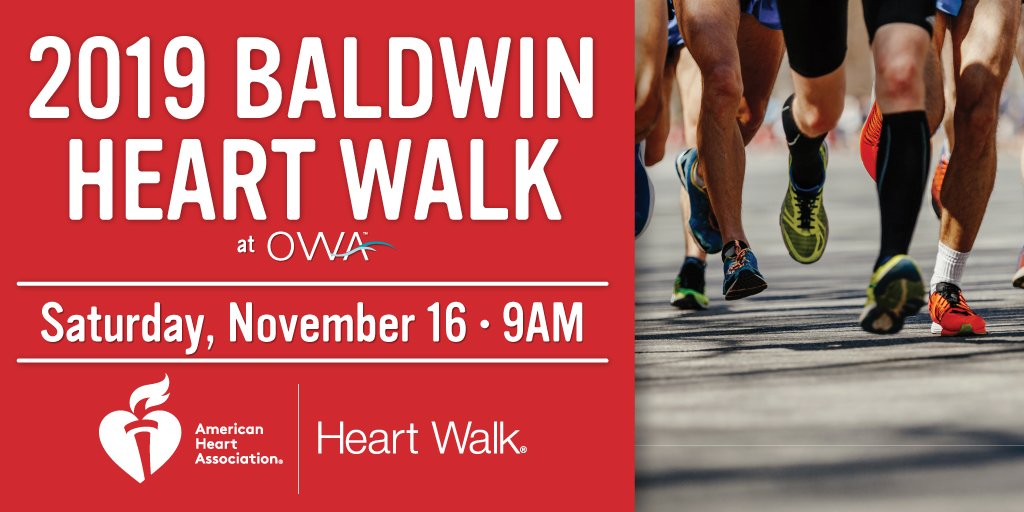 You can make a difference. Calling all Heart Walk warriors, you're needed Nov. 16 at OWA. → bit.ly/2AAKpAF 💓