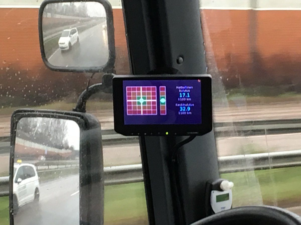 stanpapior's tweet photo. How cool is this? Was on the Finnair shuttle bus on my way to Helsinki Airport and spotted this important drivers aid, a combined eco meter and, more importantly, a G meter. #flyingfinn #dabofoppo #scandiflick #Rally #drift https://t.co/RTRHHbEcRO