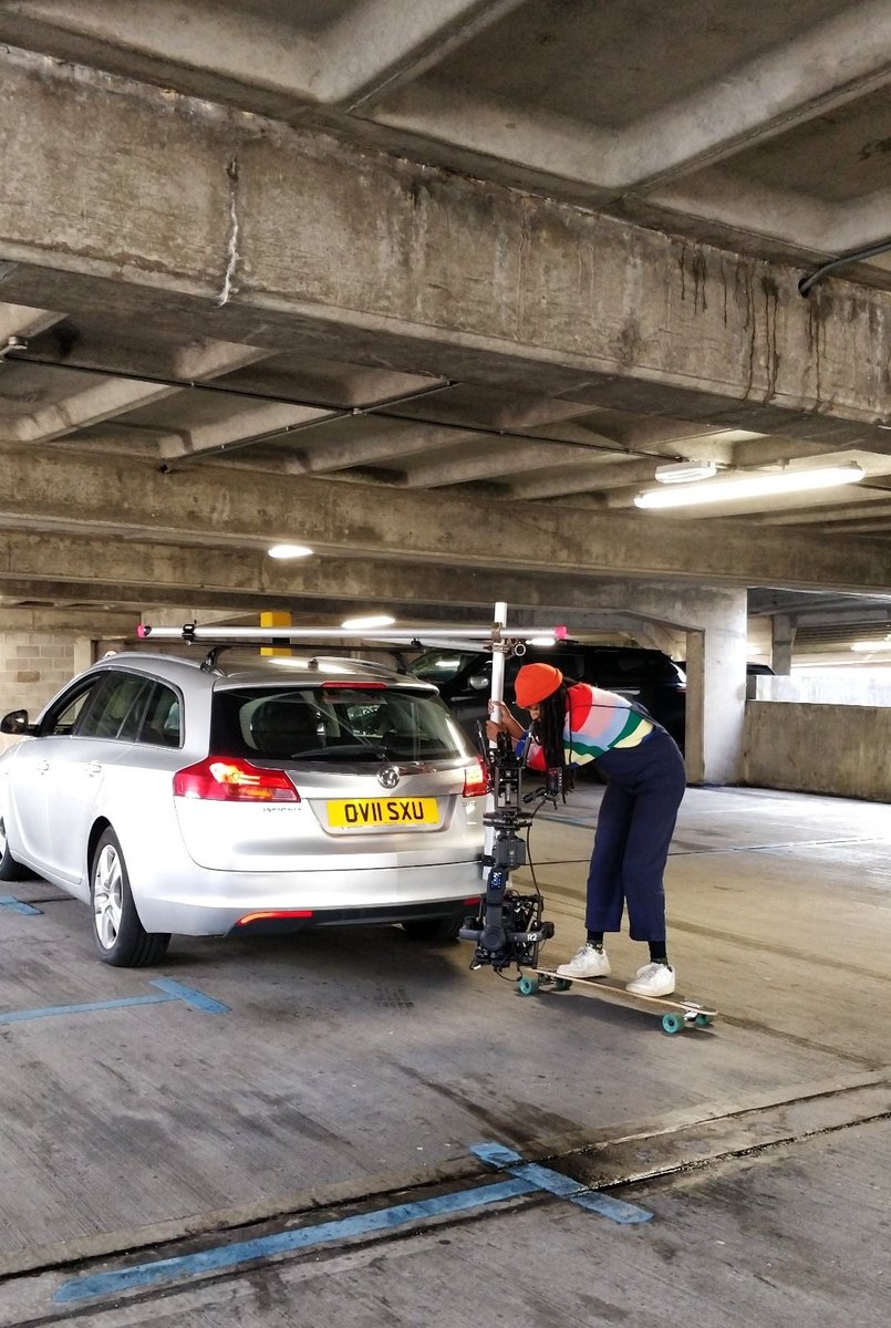its_GirlDreamer's tweet photo. From morning till night, our incredible @BoardersWB and founders @amnaakhtar14 &amp; @KiranNotKeiran have spent the day braving the freezing weather to shoot something special for an advert that we can't talk about just yet 🙄🤭

Big s/o to the crew for being so epic! We 💜 y'all!! https://t.co/gWx8tKg12M