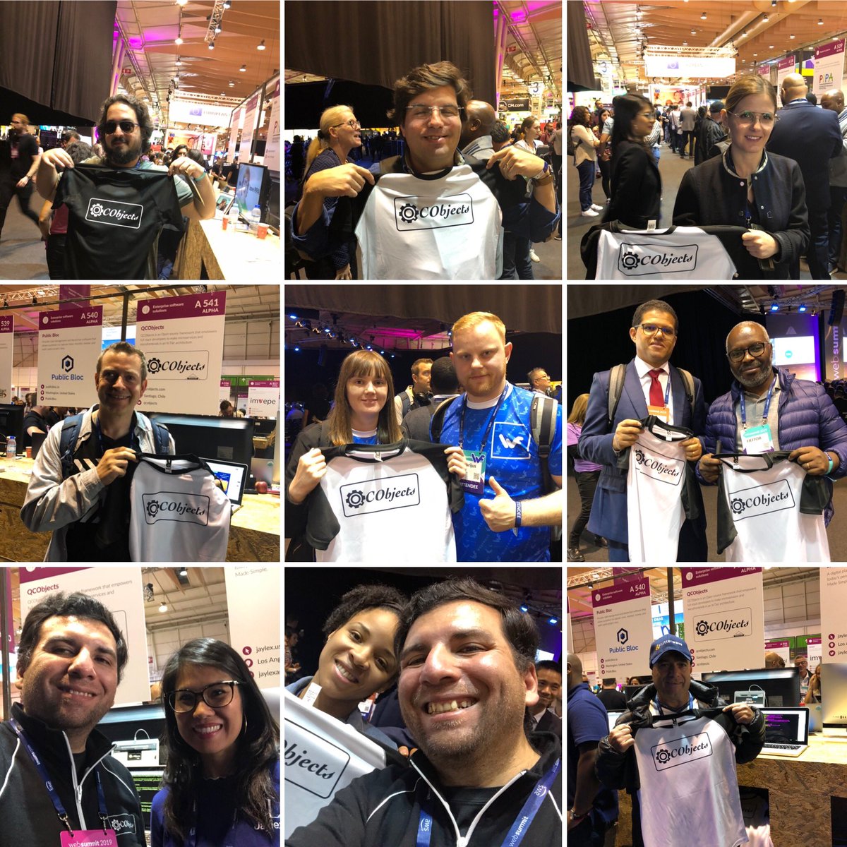 jeanmachuca's tweet image. I was showing in the #WebSummit how #QCObjects works and... why not? I was giving some #tshirts as a #gift to demonstrate my gratitude. Thanks to let the community be growing faster than ever!