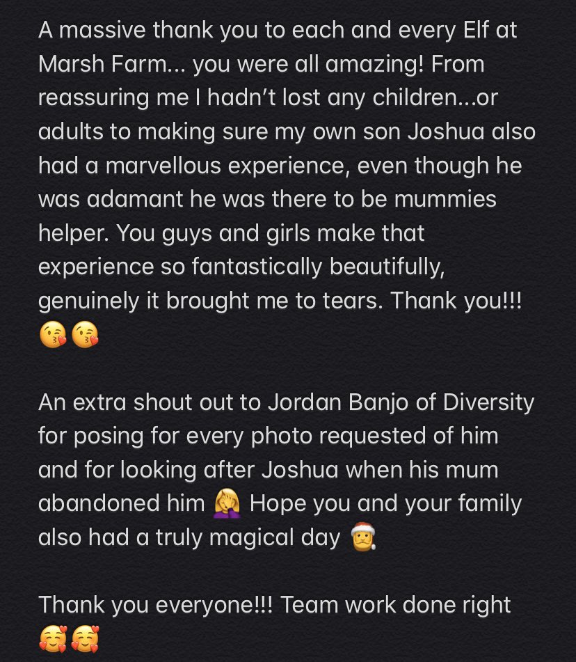 chelmsfordahmed's tweet photo. Today will forever be my favourite day....please read today’s story.... @partymanworld @JamesSinclair85 @Diversity_Tweet @SaferPlacesUK #MarshFarm #PartymansMagicMakers #Essex #MakingMemories #Christmas #Teamwork #FatherChristmas #DomesticAbuse https://t.co/3ltt6rH3sR