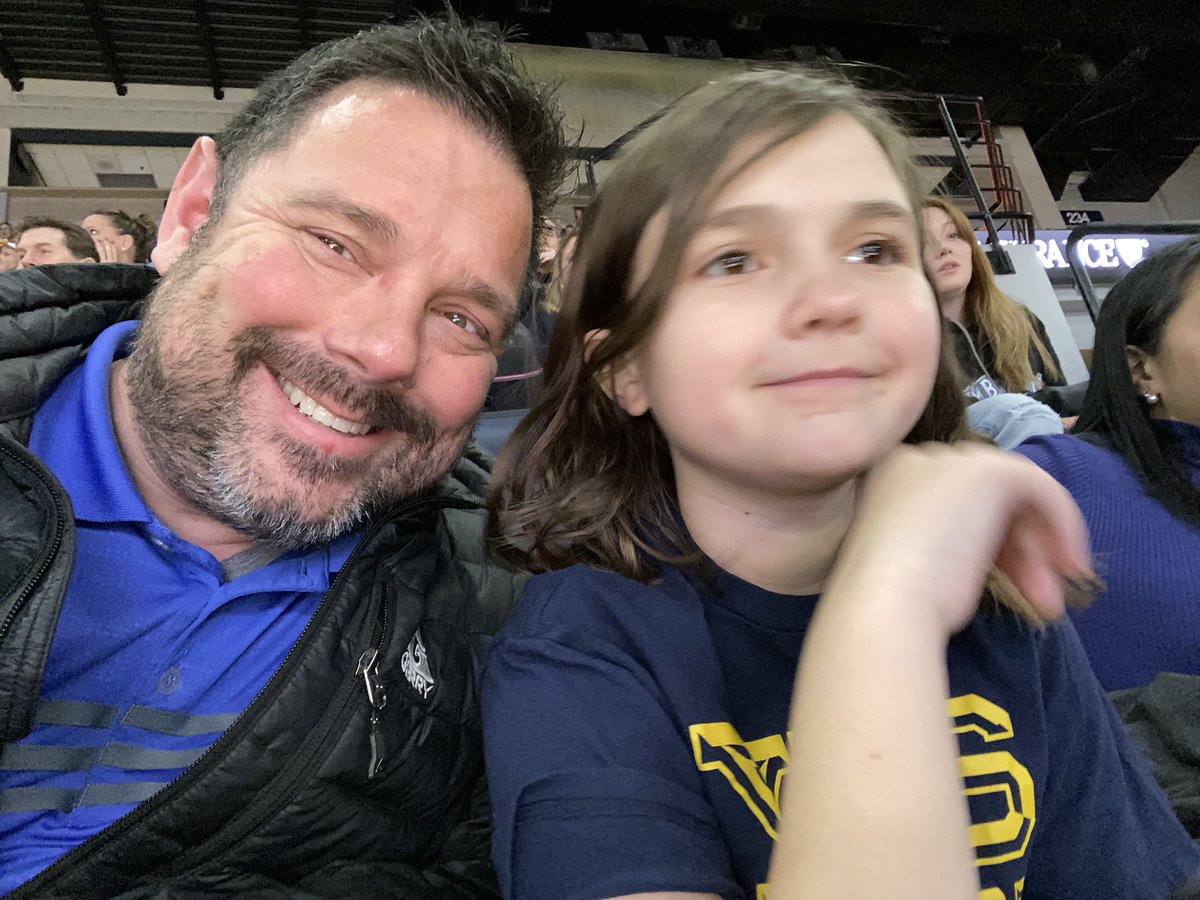 ReeseParkison's tweet photo. At the Timberwolfs game because she wanted to watch the @nuggets - her favorite #basketball team. #MissingColorado. @GeorginaPark76 https://t.co/9mfztyPFnZ