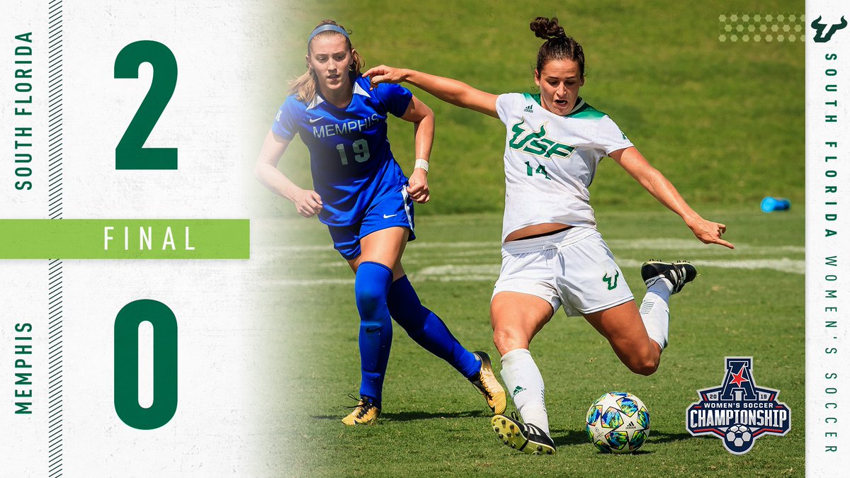 USFWSOC's tweet photo. CHAMPIONS! WE GET A 2-0 WIN TO WIN THE @American_WSoc TOURNAMENT CHAMPIONSHIP! 🏅💍

#USFALLin 🤘 https://t.co/kCZ3u6iBFg