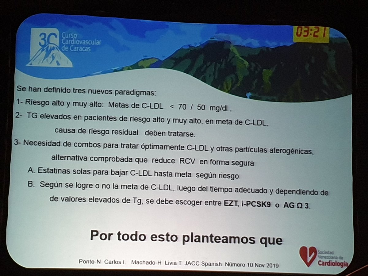 rigotordoc's tweet photo. Manejo del #RiesgoResidual #3C2019 @DrPontecarlosi https://t.co/Oko87Eg7zb