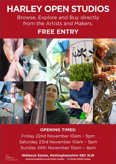 Open studios coming up soon, part of the Welbeck Winter Weekend. Come and visit!
#harleystudiogroup #welbeckwinterweekend #artists #openstudio