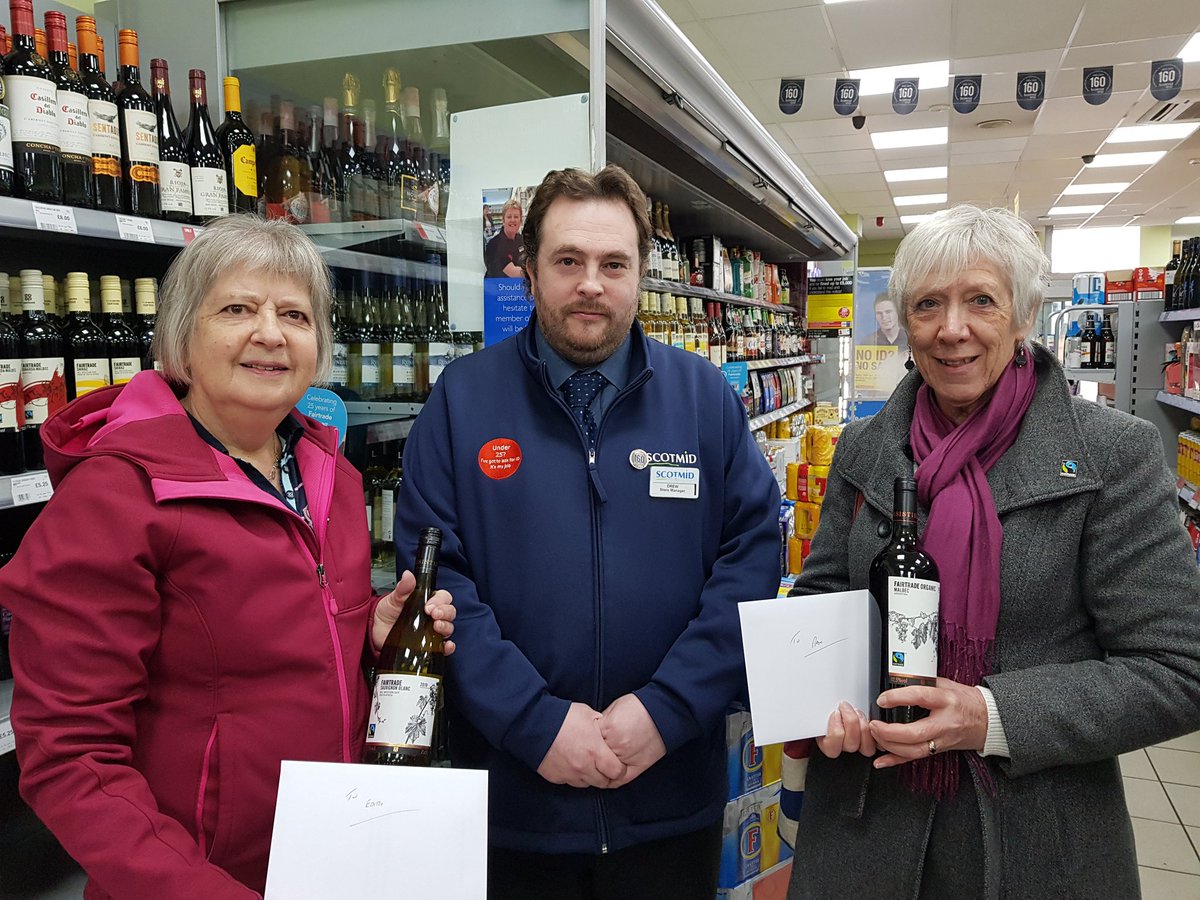 MontroseFTF's tweet photo. #MontroseFairtradeForum members delighted to be remembered by their frequent sponsors #Scotmid as they celebrate 160 years as a Co-operative Society. https://t.co/fP1gwh9H8p