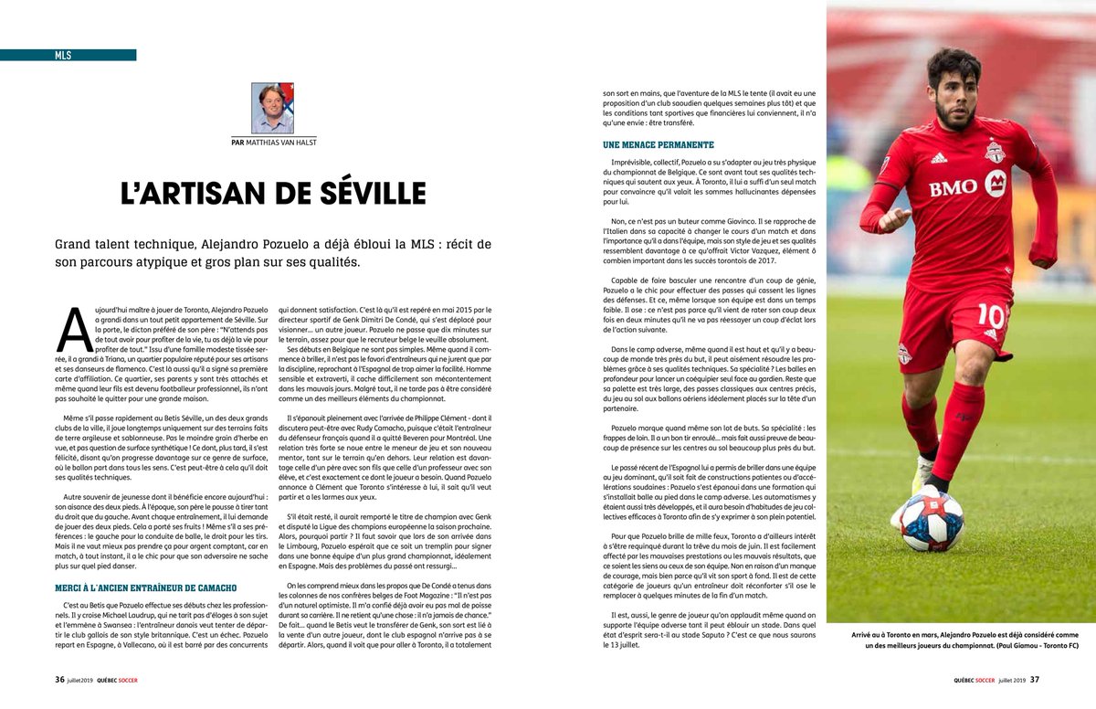 QParisis's tweet photo. À Lire pendant la mi-temps de la #MLSCup, les portraits de #Lodeiro et #Pozuelo parus cette année dans #QuébecSoccer, par @CoupFrancMLS 

#MLS #SEAvTOR #TFCLive #MLSExtra #Sounders #IMFC https://t.co/qMBcI61ENY