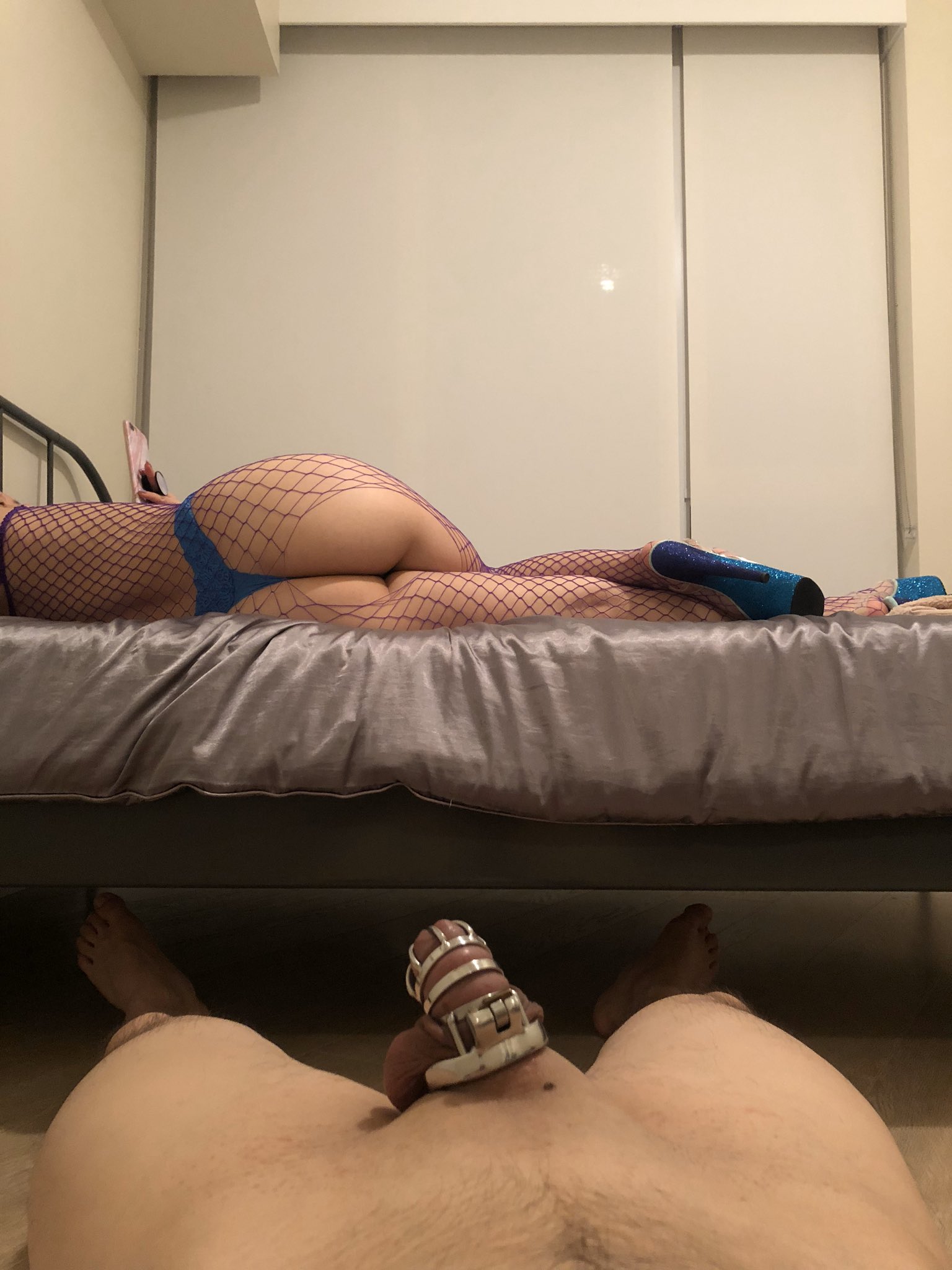 TW Pornstars - 2 pic. Chastity Fantasy. Twitter. Helpless chastity cuck  enjoying the view. See these two. 9:17 PM - 10 Nov 2019