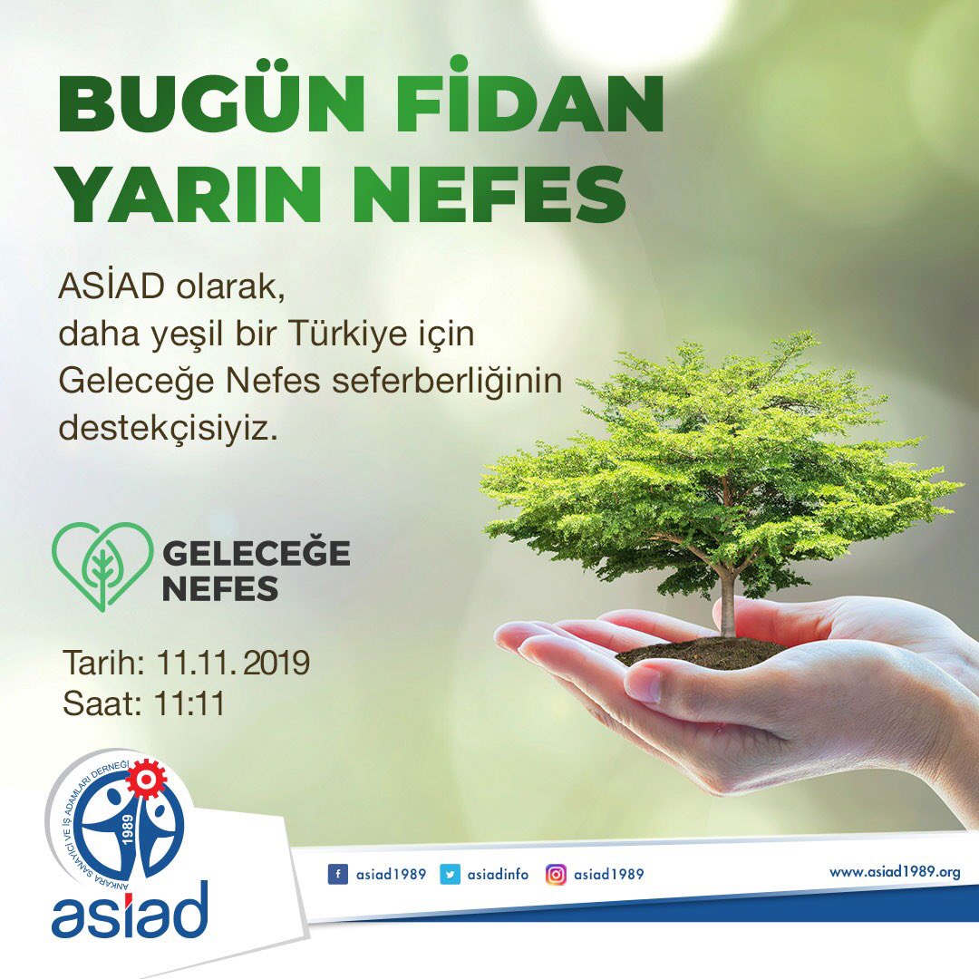 Milli Ağaçlandırma Günü ilan edilen 11 Kasım’da, 81 ilimizde 2023 noktada #11milyonfidan toprakla buluşacak.
Ağaç ve orman sevgisini yaygınlaştırmak, çocuklarımıza daha yeşil bir Ankara miras bırakmak için herkesi YeniBatı Mah. 70 No’lu parsele bekliyoruz. <a href="/OGMgovtr/">Orman Genel Müdürlüğü</a> <a href="/TCTarim/">T.C. Tarım ve Orman Bakanlığı</a>