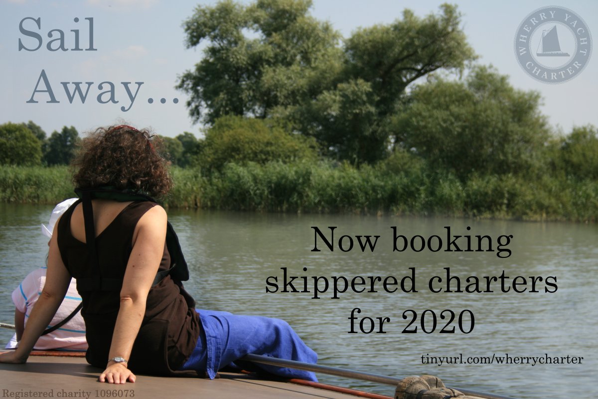 Our season may be over, but we're looking ahead - maybe you are too? If you have a special celebration to plan, our skippered charters offer a unique experience for up to 12 people. More info: tinyurl.com/wherrycharter #norfolkbroads #boatcharter #visitnorfolk