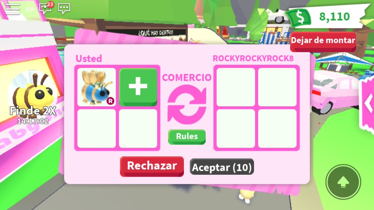 Roblox On Twitter I Gave The 3 First Queen Ride Bee Do U Want 1 1 Follow Me And Give Me Like 2 Retweet This Post 3 Comment Done A Lot - roblox adopt me codes november 2019