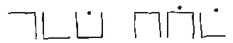 𝔸𝕀ℚ 𝔹𝕂ℝ 𝔸𝕃ℙℍ𝔸𝔹𝔼𝕋This is a substitution, or Temurah cipher, based on the letters of the Hebrew alphabet. The 22 letters of the alphabet are put into a grid of nine squares, meaning that each square will have two characters and some will have three.