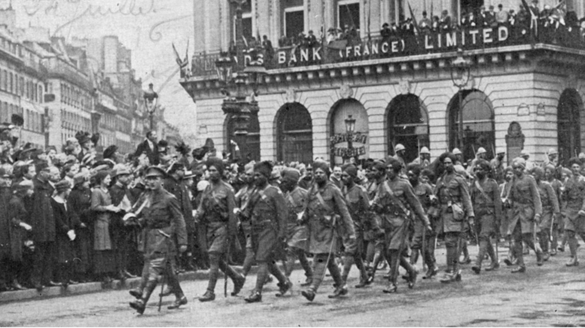 During World War 1 &amp; 2, the British Army recruited thousands of Sikh soldiers from Punjab and sent them to Europe to defend the Union Jack. They protected the Canadian line in Ypres in Flanders fields &amp; fought at Vimy Ridge. This all is missing in Canadian history books &amp; media.
