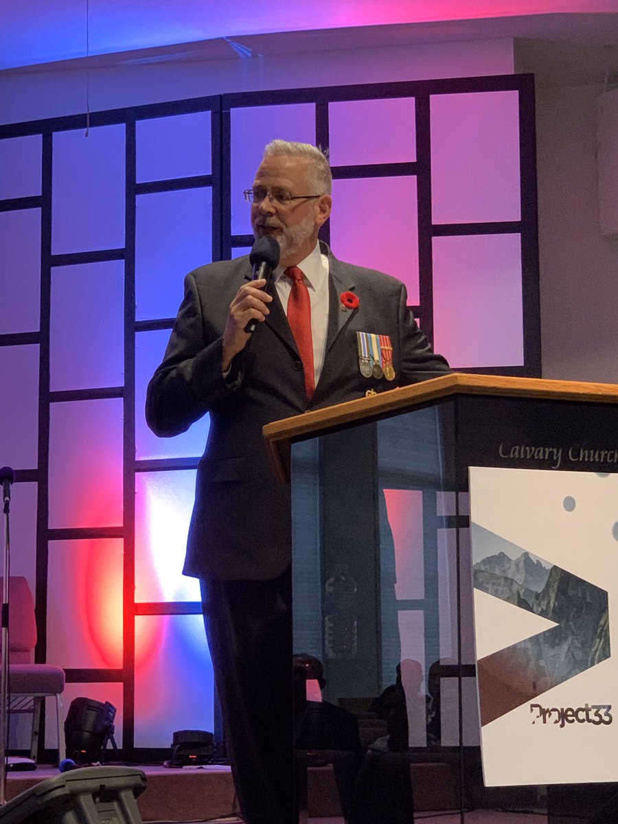 SailorATO's tweet photo. I was honored to deliver this year’s Remembrance Moment at the Calvary Youth and Young Adults Weekend “Battleground” at @calvaryottawa . #RemembranceWeek2019 #RW2019 #RemembranceDay #Freedom https://t.co/KVEPyvYcky